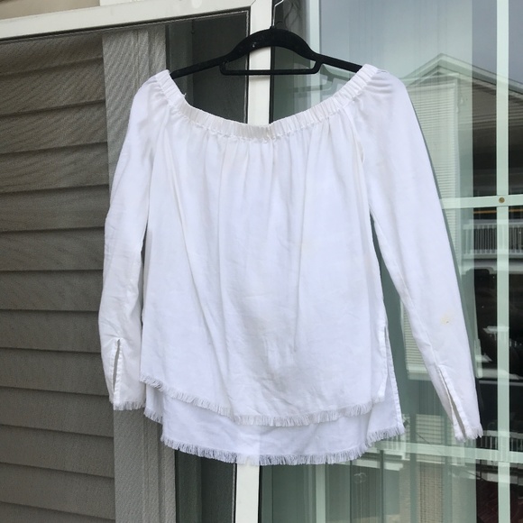 Anthropologie Tops - ANTHROPOLOGIE White off the Shoulder Top